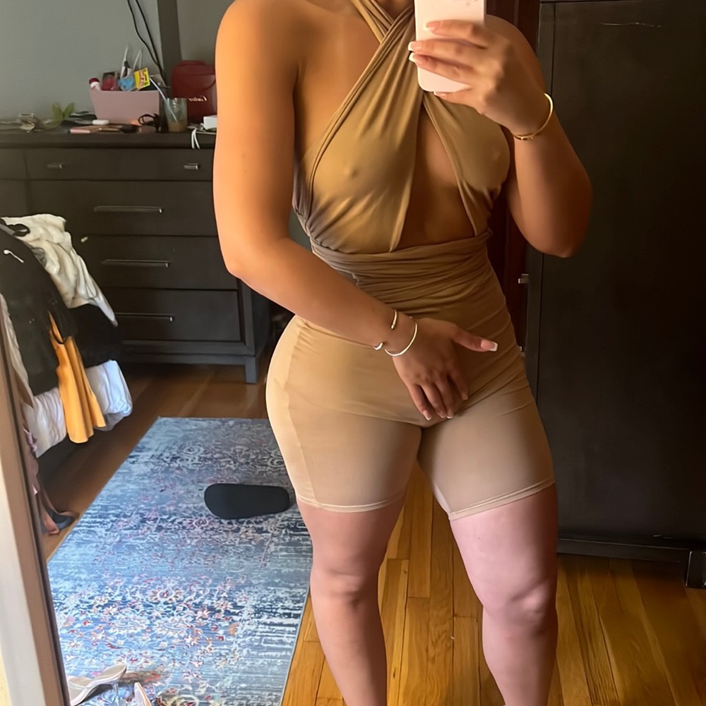 Criss cross romper